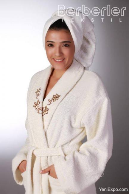 Berberler rebeka 100% turkish cotton bath robe bathrobe bornoz  men women unisex towel set