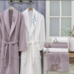 Berberler Rebeka 100% Turkish Cotton Bath Robe Bathrobe Bornoz  Men Women Unisex Towel Set