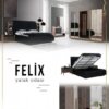 fidanoglu felix bedroom furniture sets king queen full vanity dresses bed closet