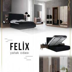 fidanoglu felix bedroom furniture sets king queen full vanity dresses bed closet