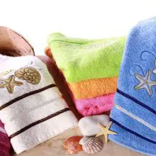 Berberler Berra Bathroom Decorative Hand Towels Embroidered Towel Turkish Cotton Pack of 6 – 30 x 50 cm Aqua