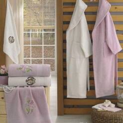 Berberler Rebeka Men Women 100% Turkish Cotton Bath Robe Bathrobe Bornoz And Towel Set Eyfel 44 From Turkey berberler textile berra 100% turkish cotton bath towel collection