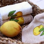 Berberler Berra Bathroom Decorative Hand Towels  Guest Towel Turkish Cotton Pack of 6 Fruit