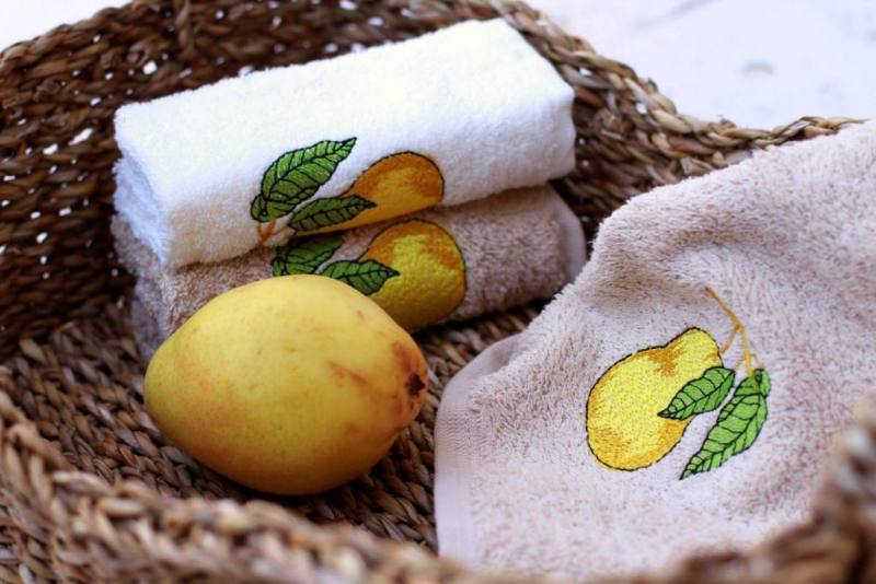 Berberler berra bathroom decorative hand towels  guest towel turkish cotton pack of 6 fruit