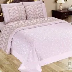 armes home 玫瑰粉珠地布羽绒被床单套装 230 x 240 厘米