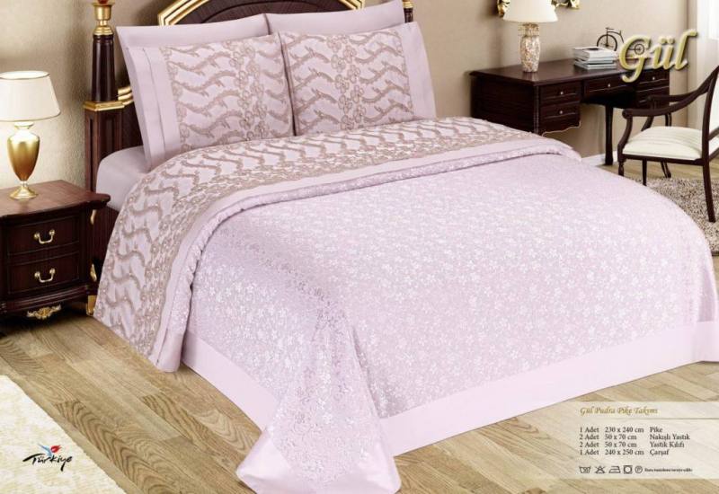 armes home rose powder pique duvet bed cover set with linens 230 x 240 cm