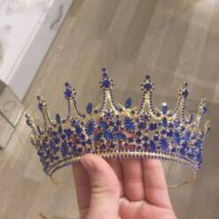 Bridal Crystal Tiara Rhinestone Wedding Diamante Gold Crown 14 From Turkey bridal crystal tiara rhinestone wedding diamante gold crown