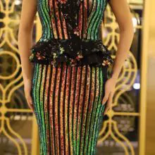 wholesale maya moda off-shoulder sparkly strip mermaid long evening gowns dress