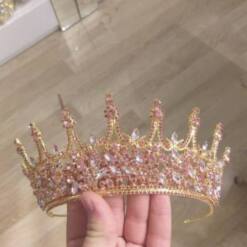 Bridal Crystal Tiara Rhinestone Wedding Diamante Gold Crown 9 From Turkey bridal crystal tiara rhinestone wedding diamante gold crown
