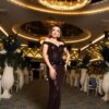 Название товара wholesale Maya Moda с открытыми плечами и блестящими полосками, длинное вечернее платье русалки