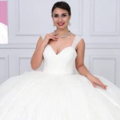wholesale maya moda pretty strapped wedding dress double barbi