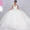 булчинска рокля на едро maya moda с красиви презрамки двойна барби