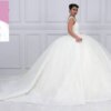 булчинска рокля на едро maya moda с красиви презрамки двойна барби