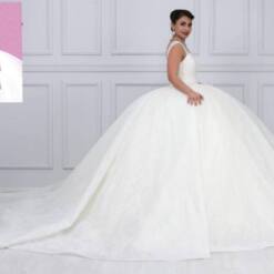 wholesale maya moda pretty strapped wedding dress double barbi