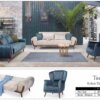 godina armani 3515 modern hall stand home furniture wholesale export turkey