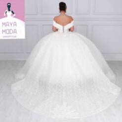 Wholesale Maya Moda Elegant Double Barbi Wedding Dress 5 From Turkey c af c d d bdd f afa