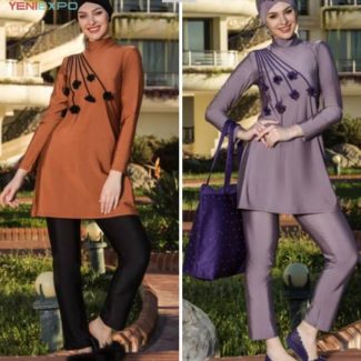 Burkini Bathing Suit Women Modest Swimsuit Swimwear – L...