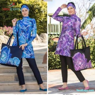 Women Modest Burkini Swimwear Swimsuit – Long Sleeve Ba...