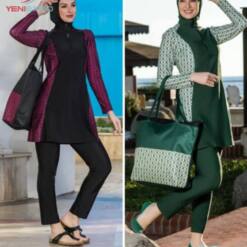 Bathing Suit Women Modest Swimsuit Swimwear Burkini- Lycra Long Sleeve 20S518 38-46 2 From Turkey bathing suit women modest swimsuit swimwear burkini- lycra long sleeve 20s518 38-46