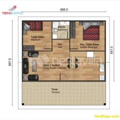 Nestavilla Prefab Houses Modular Homes For Sale - Aly 80 M2 17 From Turkey nestavilla prefab houses modular homes for sale - aly 80 m2