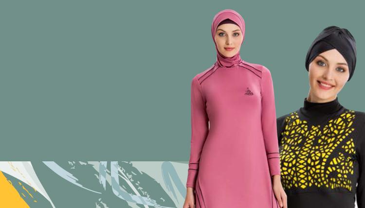 maillot de bain femmes modeste maillot de bain maillots de bain burkini- lycra manches longues 20s520 38-46