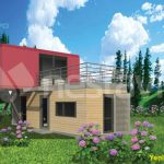 Awesome Two Story Shipping Container Homes Nestavilla Orchid 52 m2