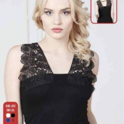 señoras de las mujeres muy chic con estilo moderno bordado elástico sin mangas camisetas sin mangas 455 s-xl