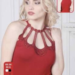 señoras de las mujeres muy chic con estilo moderno bordado elástico sin mangas camisetas sin mangas 455 s-xl