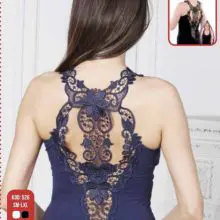 women ladies very chic stylish modern embroidered  elastic sleeveless tank tops 455 s-xl