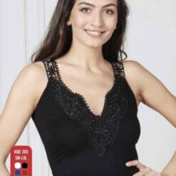 donne signore molto chic eleganti moderne canotte senza maniche elastiche ricamate 304 s-xl