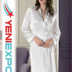 Women Silky Soft Satin Nightgown Robe Short 005 Green S- Xl M100 14 From Turkey women bridal bridesmaid robe dressing gown bohemia nightgown long 005 violet s - xl