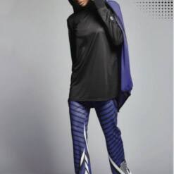 women comfortable stylish long sleeve shirt with matching long pant training suite sf1 t512.701 s-2xl