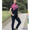 pantaloni lunghi della camicia a maniche lunghe della tuta da allenamento alla moda delle signore delle donne 3603 s-xl