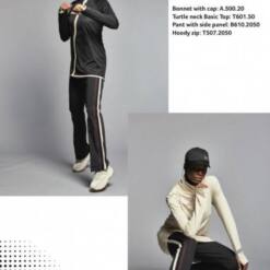 女式舒適時尚長袖襯衫搭配長褲訓練套裝 sf1 t512.701 s-2xl