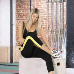 Γυναικείο κολάν με ρίγες σε όλο το μήκος 3803 jy μέγεθος S-XL