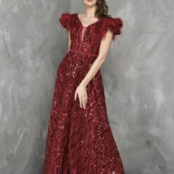 Woman Wholesale Glamour Modern Short Sleeve Dress Red Color Fv 109 4 From Turkey woman wholesale glamour modern short sleeve dress red color fv 109