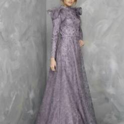 Woman Wholesale Glamour Classic Long Sleeve Dress Purple Color Fv 107 4 From Turkey woman wholesale glamour classic long sleeve dress purple color fv 107