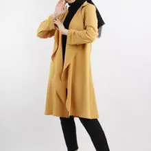 women chic long sleeve long length jacket  38-48 jk 02