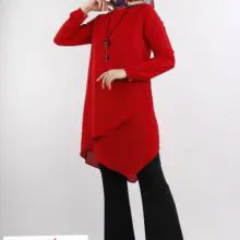 дамска шикозна стилна блуза с дълъг ръкав размер 38-48 jk 556