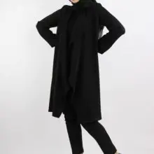 Women Chic Stylish Long Sleeve Long Length Jacket Size 38-48 Jk 03