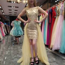 splendide robe de soirée courte genou en gros 7183