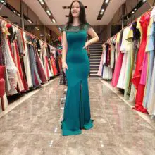 Sequin Formal Prom Evening Gowns Mermaid Sweep Train Sleeveless Wholesale