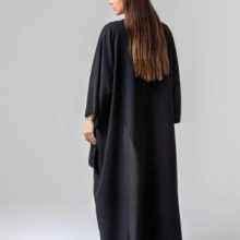 amazon black abaya with ruffle details a237224bk