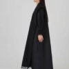 Exquisite schwarze Abaya mit Tura-Mesh-Futter A237207Bk 25 aus der Türkei exquisites Tura-Mesh-Futter schwarz abaya a237207bk