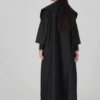 Exquisite schwarze Abaya mit Tura-Mesh-Futter A237207Bk 24 aus der Türkei exquisites Tura-Mesh-Futter schwarz abaya a237207bk
