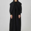 Exquisite schwarze Abaya mit Tura-Mesh-Futter A237207Bk 23 aus der Türkei exquisites Tura-Mesh-Futter schwarz abaya a237207bk