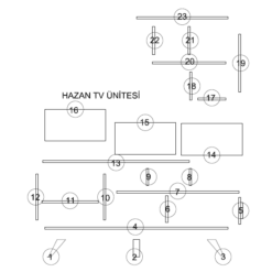 Hazan Wall Unit 11 From Turkey hazan wall unit