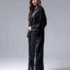 Abaya noire chic Ganj ornée de perles A237220BK 16, importée de Turquie abaya verte détaillée perle ganj luxueuse a237220gr