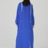 Abaya noire chic Ganj ornée de perles A237220BK 22, importée de Turquie abaya verte détaillée perle ganj luxueuse a237220gr