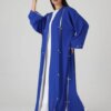Abaya noire chic Ganj ornée de perles A237220BK 21, importée de Turquie abaya verte détaillée perle ganj luxueuse a237220gr